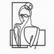 Панно декоративное Brushme Женские линии 30x40 см черный