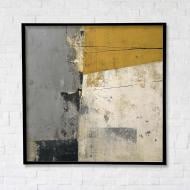 Постер Геометрия времени с черной рамкой 80x80 см Brushme FNK5000160_RN45-21