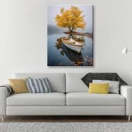 Постер Золота осінь на воді 75x100 см Brushme FNK5000147