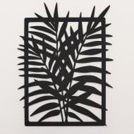 Панно декоративное Brushme Папоротник 30x40 см черный