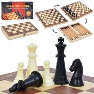 Ігровий набір Shantou 3 в 1 Шахи шашки та нарди W2801M