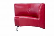 Диван-крісло кутовий МЕТРО КУТ гера-006-червоний 870x870x750 мм