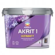 Краска акрилатная Eskaro Akrit 1 Ultimatt стойкая к мытью глубокий мат 2,85 л 2,85 кг