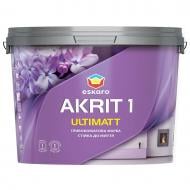 Краска акриловая Eskaro Akrit 1 Ultimatt стойкая к мытью глубокий мат 9,5 л