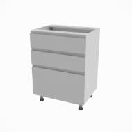 Тумба нижня Влада ( Н 60 3Ш (2+1) FAVORIT) сірий оксамит/попелястий