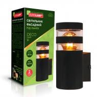 Світильник настінний Eurolamp DECO garden E27 IP54 чорний BRA-1xE27(DECO)L Світильник настінний Eurolamp DECO garden E27 IP54 чорний BRA-1xE27(DECO)L