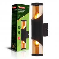 Світильник настінний Eurolamp DECO garden E27 IP54 чорний BRA-2xE27(DECO)S Світильник настінний Eurolamp DECO garden E27 IP54 чорний BRA-2xE27(DECO)S