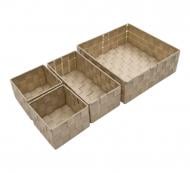 Набор корзин 4 шт. Nyla,беж, 28X28х10 см, 26X13х 9 см, 13X13 х9 см*2шт Sensio Набор корзин 4 шт. Nyla,беж, 28X28х10 см, 26X13х 9 см, 13X13 х9 см*2шт Sensio
