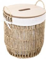 Корзина с деревянной крышкой Vento, 31х33х26 см, беж Sensio