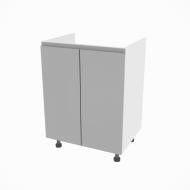 Тумба нижня розпашна Влада (Н 60 М) сірий оксамит/білий