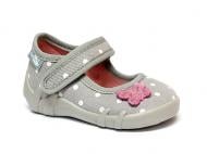 Капці дитячі RenBut Горошок р.25 сірий 13-139_P-1167-25