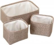 Набор корзин 3 шт. Raffia, беж , 30x20x13cm , 18x14x12cm x 2шт Sensio