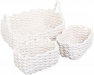 Набор корзин Enea 3 шт. белый Sensio Набор корзин Enea 3 шт. белый Sensio