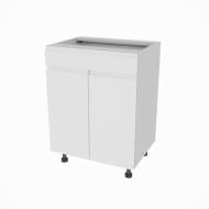 Тумба нижня Влада ( Н 60 ДШ LUX) білий шовк/попелястий