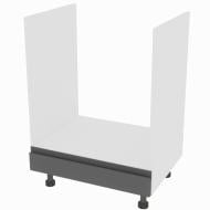 Тумба нижняя Влада ( Н 60 Пл LUX) графит/белый