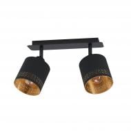 Светильник потолочный Eglo Естеперра 2x28 Вт E27 черный с золотистым 99277