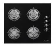 Варочная поверхность газовая Kumtel KO-40TAHDF С BLACK GLASS