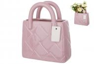 Ваза керамическая BonaDi Сумочка 18 см пудровая 733-749