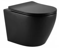 Унитаз подвесной ScandiSPA NARVIK BLACK TORNADO с сиденьем Duroplast SLIM soft-close