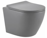 Унітаз підвісний ScandiSPA NARVIK GREY TORNADO сидіння Duroplast SLIM soft-close