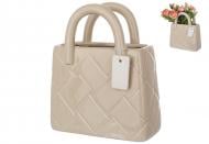 Ваза керамическая BonaDi Сумочка 18 см бежевая 733-748