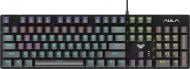 Клавиатура игровая Aula S2022 (6948391240527) Mechanical keycap KRGD blue EN/UA black