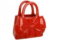 Ваза керамическая BonaDi Сумочка Бант 22,5 см красная 733-809