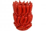 Ваза фарфоровая BonaDi Pepper 22 см красная 457-341