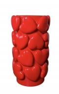 Ваза керамическая Nana ceramics Сердце большое 36 см красный глянец
