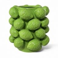Ваза керамическая Nana ceramics Лимон маленький 21 см зеленый глянец