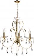 Люстра подвесная Candellux Aurora 3xE14 золотой 33-08568