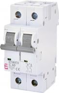 Автоматичний вимикач ETI ETIMAT 6 2p C 40А (6 kA) 2143520