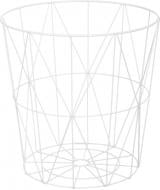 УЦЕНКА! Стол-корзина Сканди Marble 390x345x345 мм белый (УЦ №3890)