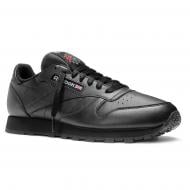 Кроссовки мужские демисезонные Reebok CL LTHR 2267 р.41 черные