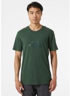 Футболка Helly Hansen NORD GRAPHIC T-SHIRT 62978-476 р.S зелений