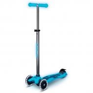 Самокат Micro серії Maxi Deluxe Glow LED синій кришталь MMD366