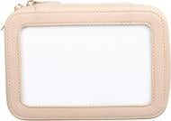 Косметичка-органайзер Sensio Elegant 19х5,5х13 см прозрачная с бежевым