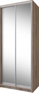 Шафа-купе VIP-master ДСП 1000x600x2400 мм дуб сонома трюфель двері дзеркало