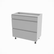 Тумба нижняя Влада ( Н 80 3Ш (1+2) LUX) серый бархат/пепельный Тумба нижняя Влада ( Н 80 3Ш (1+2) LUX) серый бархат/пепельный