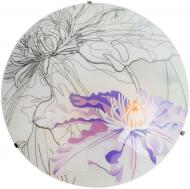 Светильник настенный Candellux SPRING 30 1x60 Вт E27 белый с фиолетовым 13-12999