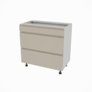 Тумба нижня Влада ( Н 80 3Ш (1+2) FAVORIT) айворі/попелястий