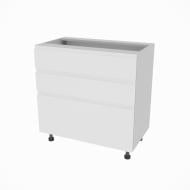 Тумба нижня Влада ( Н 80 3Ш (2+1) FAVORIT) білий шовк/попелястий