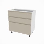 Тумба нижня Влада ( Н 80 3Ш (2+1) FAVORIT) айворі/білий