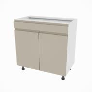 Тумба нижняя Влада ( Н 80 ДШ LUX) айвори/белый