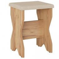 Табурет Компаніт Т-1 балатон темно-бежевий / дуб крафт золотий