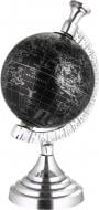 Глобус Inari декоративный 34х18х16 см черно-серебряный