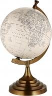 Глобус Inari декоративний 49х29х26 см срібний з айворі