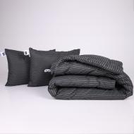 Набор №1099 Сolor Fun Line 17-0611 Stripe Black зима 200x220 см MirSon черный