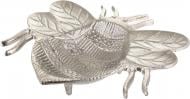Блюдо декоративное Inari Bee серебряный алюминий 25,5х24х5,5 см