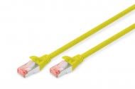 Патч-корд Digitus CAT 6 S-FTP, AWG 27/7, LSZH 0,5 м жовтий